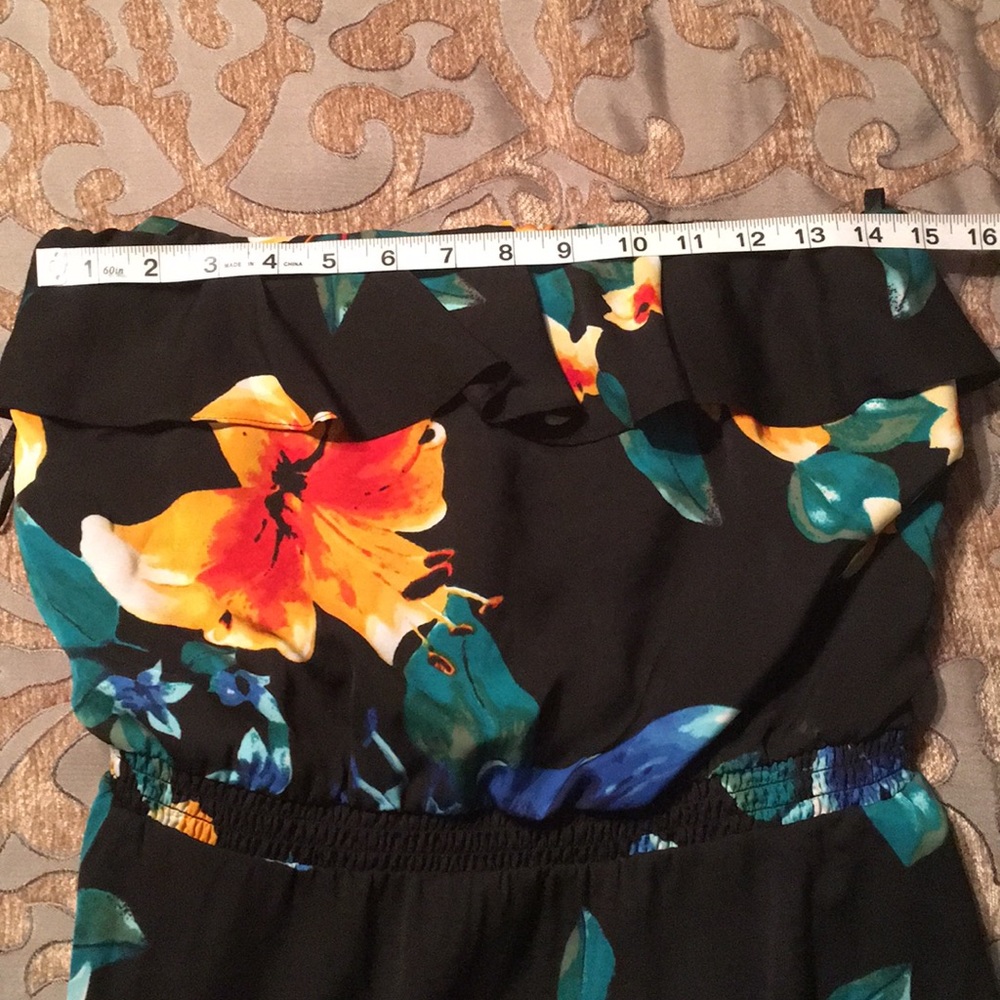 White House Black Market Floral Strapless Dress - Picture 4 of 5
